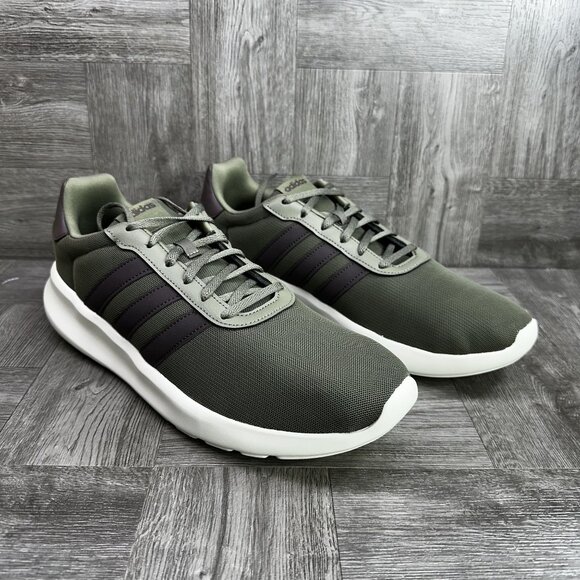 Adidas Lite Racer Men\'s size 12 Olive Green Running Shoes IG3605 main image 6